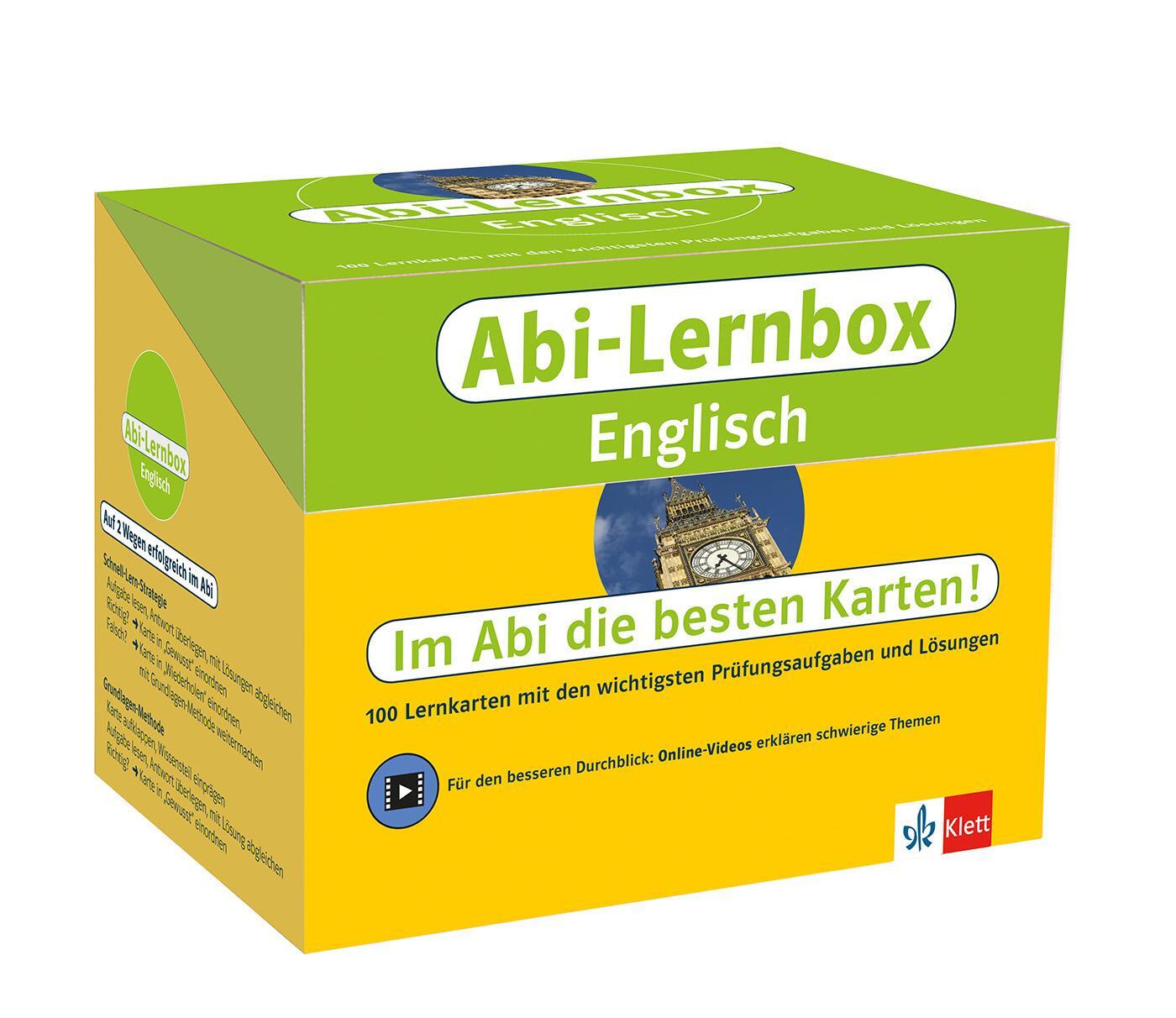 Cover: 9783129493274 | Abi-Lernbox Englisch | Box | Englisch | 2016 | Klett Lerntraining