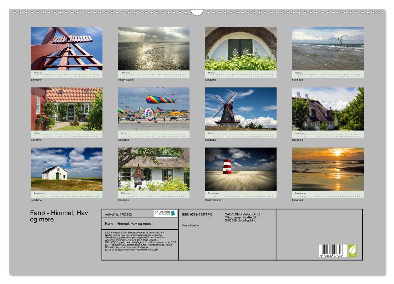 Bild: 9783435577743 | Fanø - Himmel, Hav og mere (Wandkalender 2025 DIN A2 quer),...