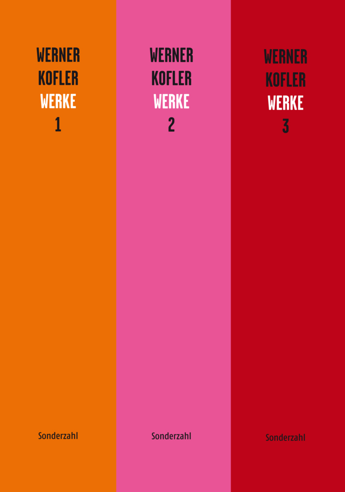 Cover: 9783854495000 | Werke (3 Bände) | Kommentierte Werkausgabe (Prosa) | Werner Kofler