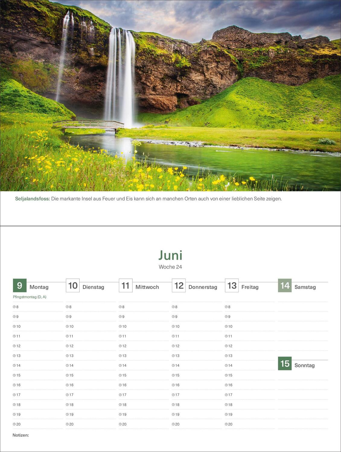 Bild: 9783965913752 | Island - KUNTH Tischkalender 2025 | Kalender | 54 S. | Deutsch | 2025