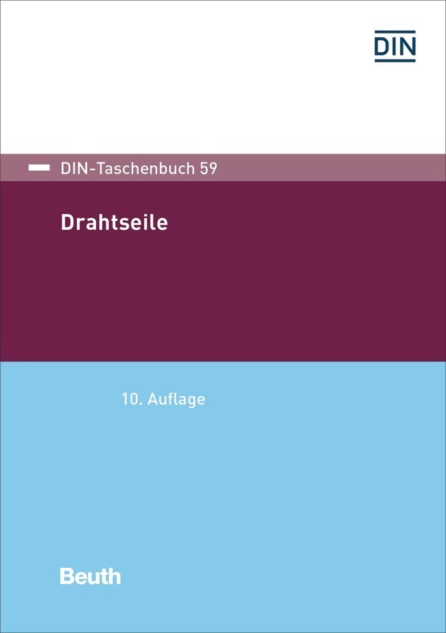 Cover: 9783410314462 | Drahtseile | DIN e.V. | Taschenbuch | 778 S. | Deutsch | 2022