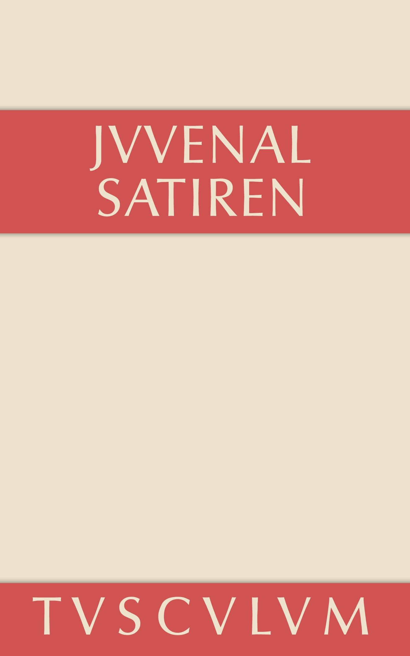 Cover: 9783110360332 | Satiren | Lateinisch - deutsch | Juvenal | Buch | 523 S. | Deutsch