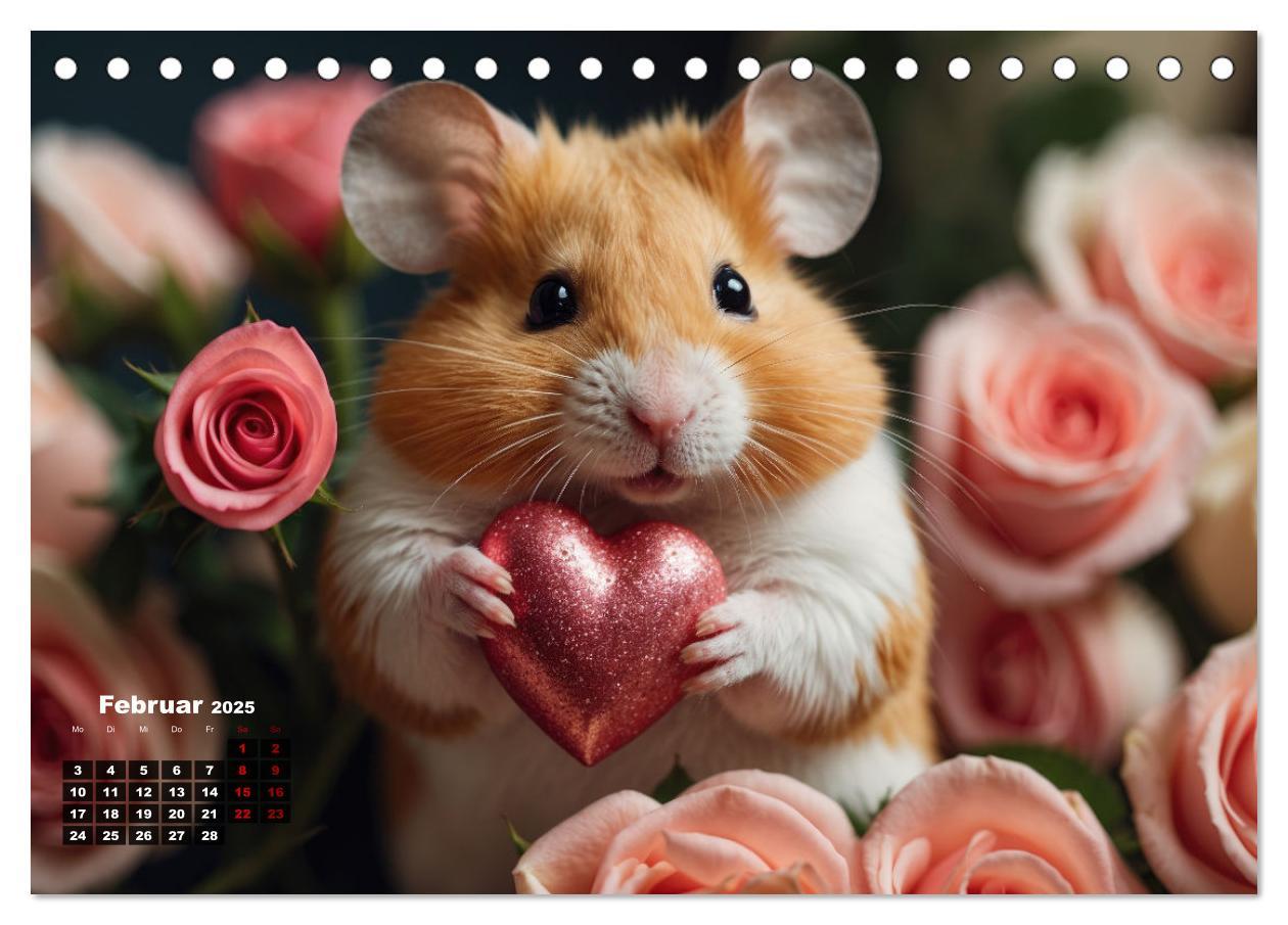 Bild: 9783383840357 | Hamstertage (Tischkalender 2025 DIN A5 quer), CALVENDO Monatskalender