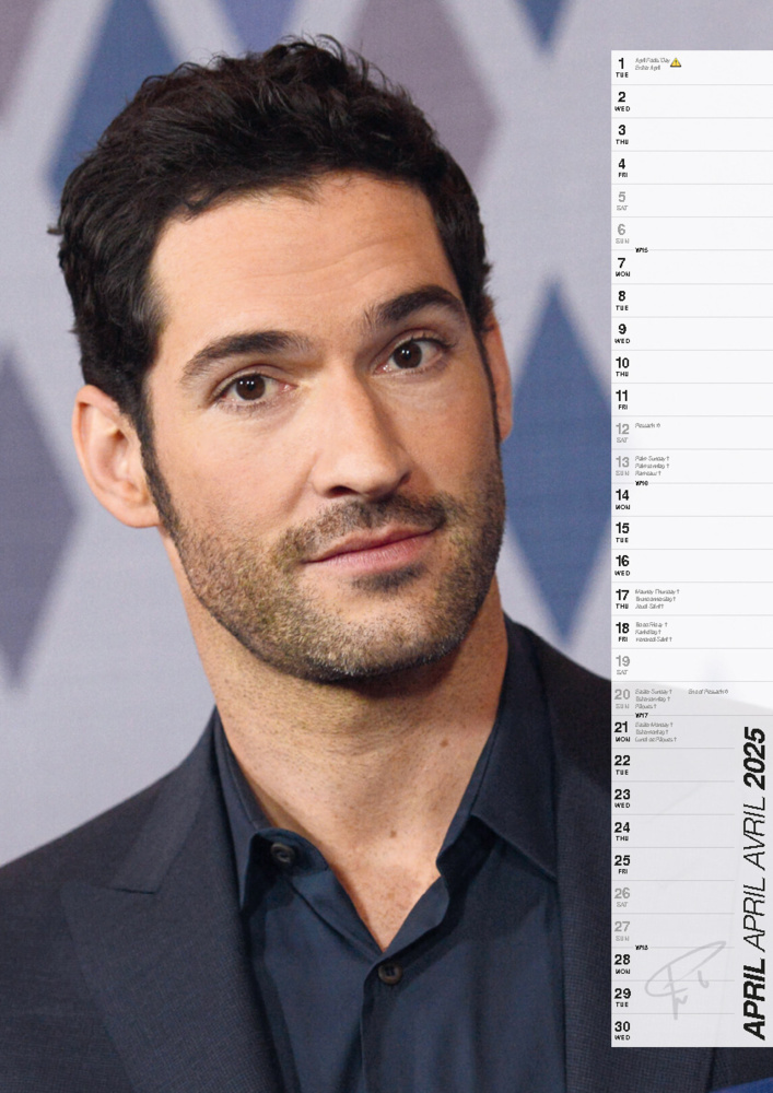 Bild: 9798893610567 | Tom Ellis Kalender 2025 | Der Star aus Lucifer | Kalender | 14 S.