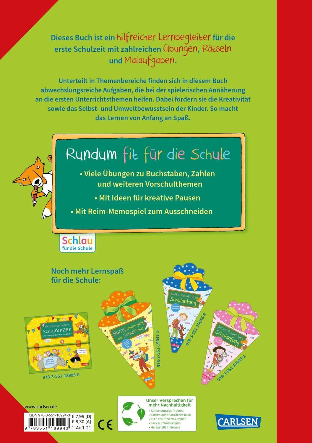 Rückseite: 9783551189943 | Schlau für die Schule: Mein dickes buntes Übungsbuch für den...