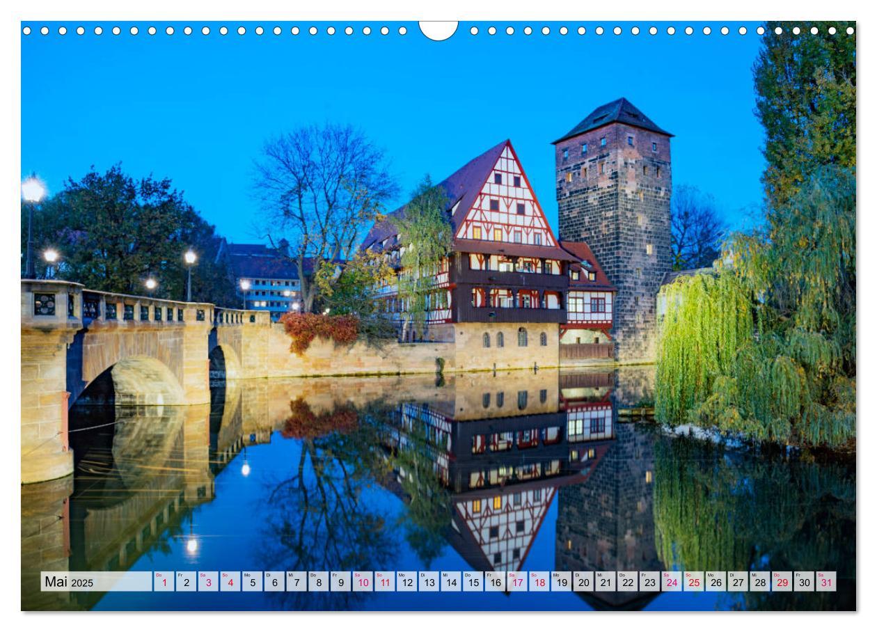 Bild: 9783435214891 | Nürnberg zur Blauen Stunde (Wandkalender 2025 DIN A3 quer),...