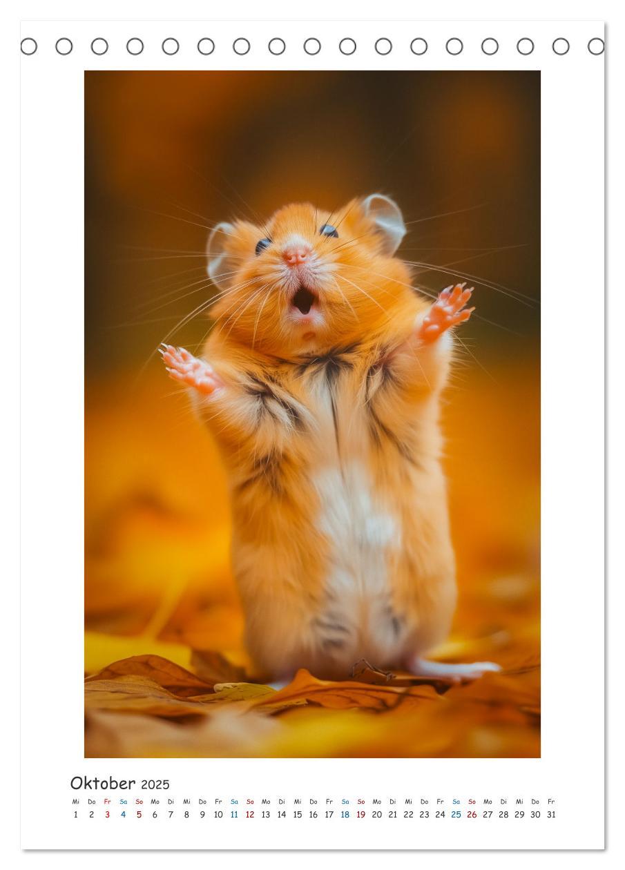 Bild: 9783435086962 | Lustige kleine Hamster (Tischkalender 2025 DIN A5 hoch), CALVENDO...