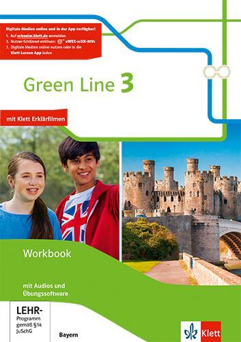 Cover: 9783128030364 | Green Line 3. Workbook mit Audios und Übungssoftware 7. Klasse....