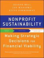 Cover: 9780470598290 | Nonprofit Sustainability | Jeanne/Masaoka, Jan/Zimmerman, Steve Bell