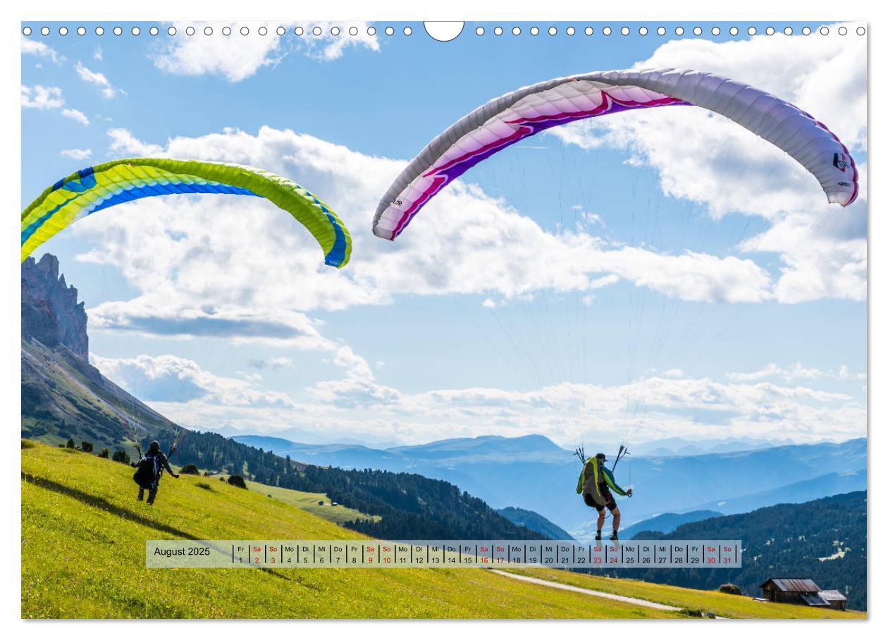 Bild: 9783435337170 | Paragliding - lautloses Schweben (Wandkalender 2025 DIN A3 quer),...