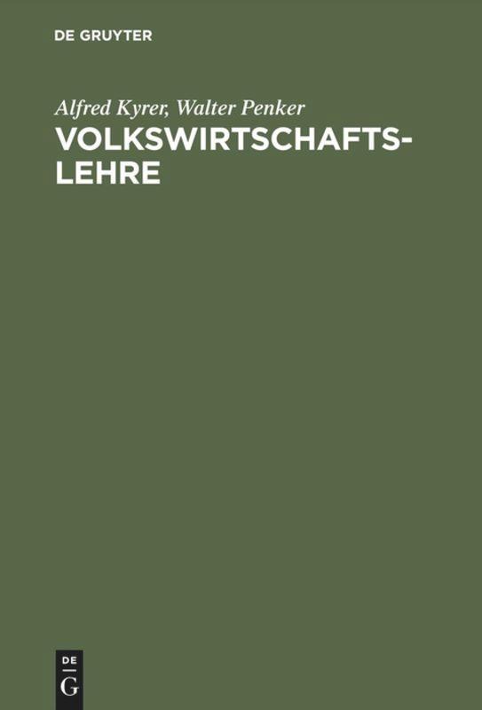 Cover: 9783486236200 | Volkswirtschaftslehre | Grundzüge der Wirtschaftstheorie und -politik