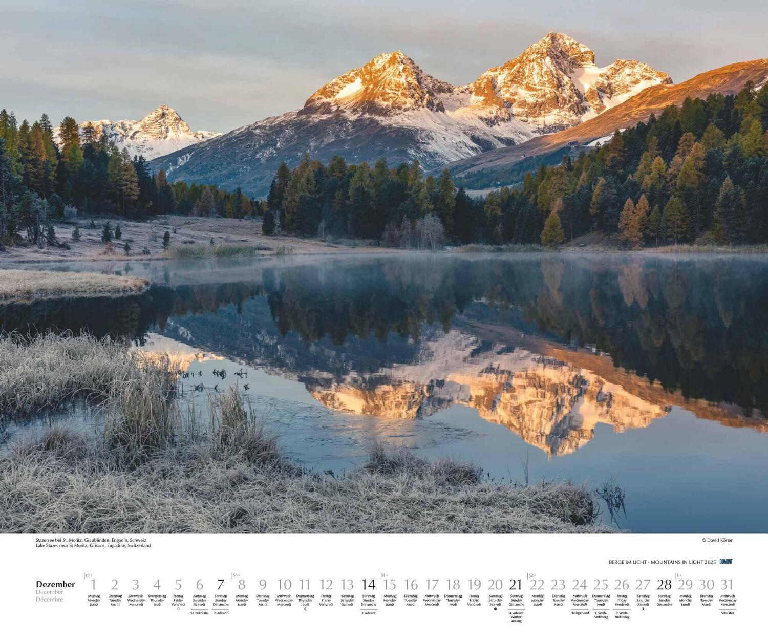 Bild: 4250809653884 | Berge im Licht 2025 - Wandkalender 60,0 x 50,0 cm - Spiralbindung