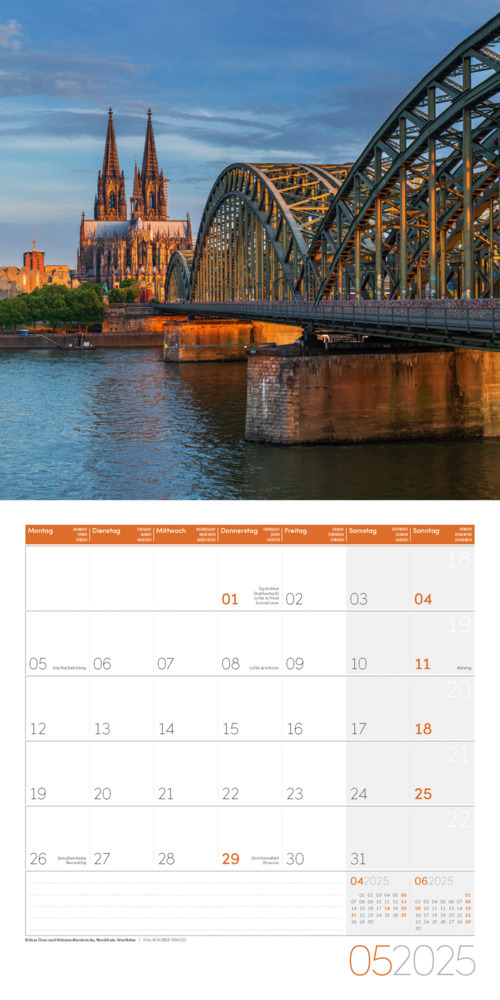 Bild: 9783838445090 | Deutschland Kalender 2025 - 30x30 | Ackermann Kunstverlag | Kalender