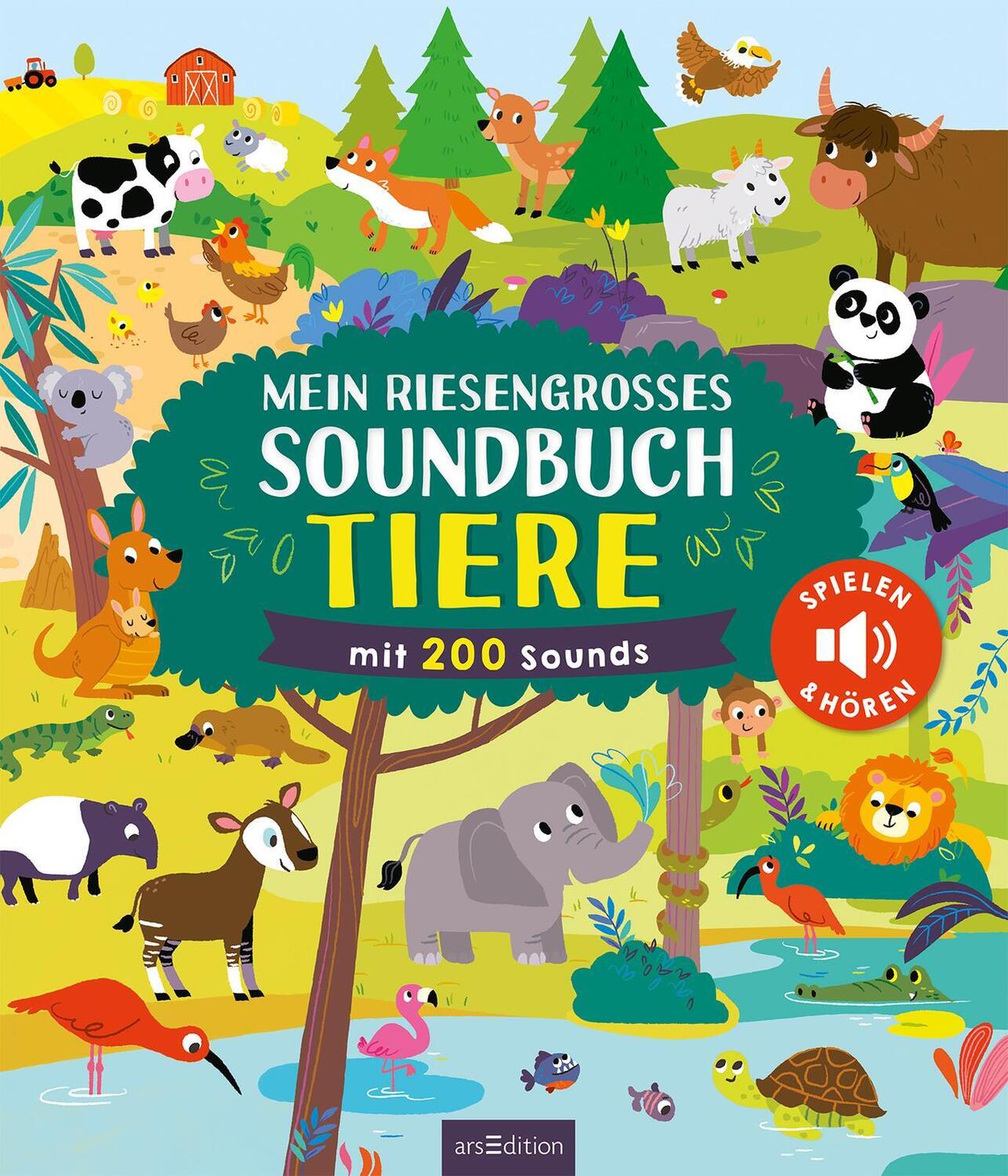 Bild: 9783845848761 | Mein riesengroßes Soundbuch Tiere | mit 200 Sounds | Buch | 16 S.