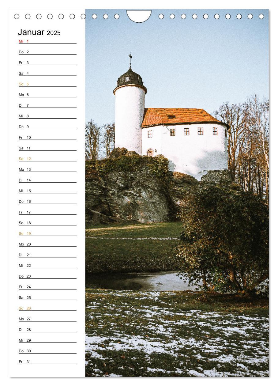 Bild: 9783435882915 | Sachsens Burgen und Schlösser - Beschreibbarer Kalender mit...