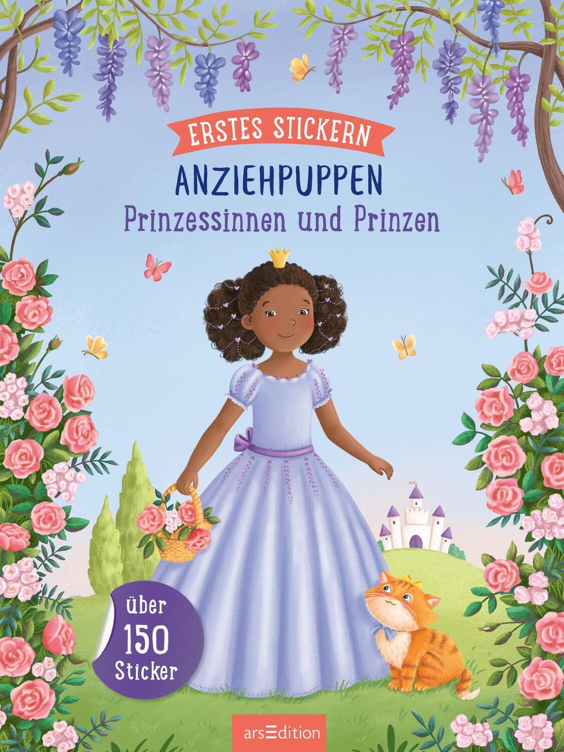 Bild: 9783845853659 | Erstes Stickern Anziehpuppen - Prinzessinnen und Prinzen | Taschenbuch