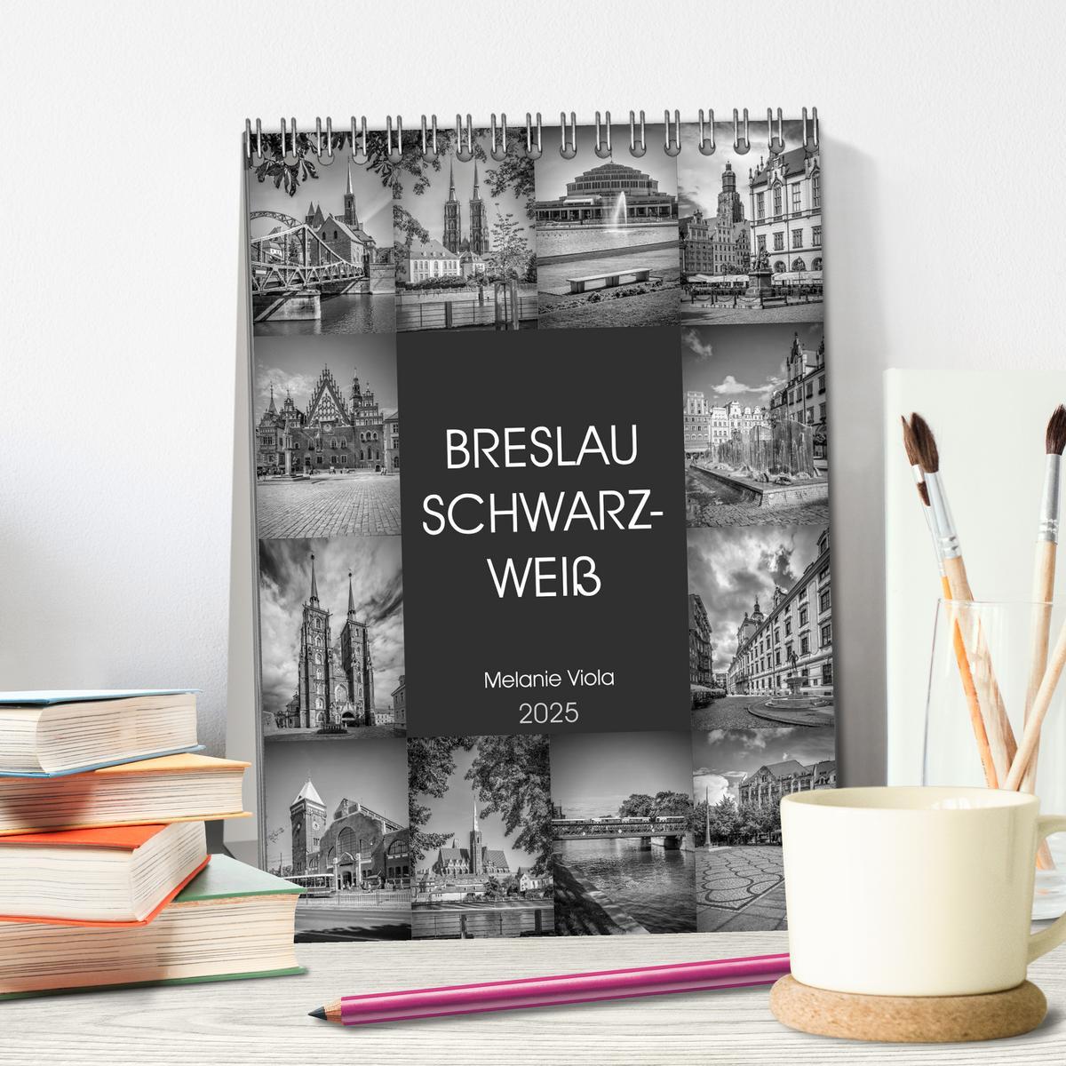 Bild: 9783435976423 | BRESLAU SCHWARZWEIß (Tischkalender 2025 DIN A5 hoch), CALVENDO...