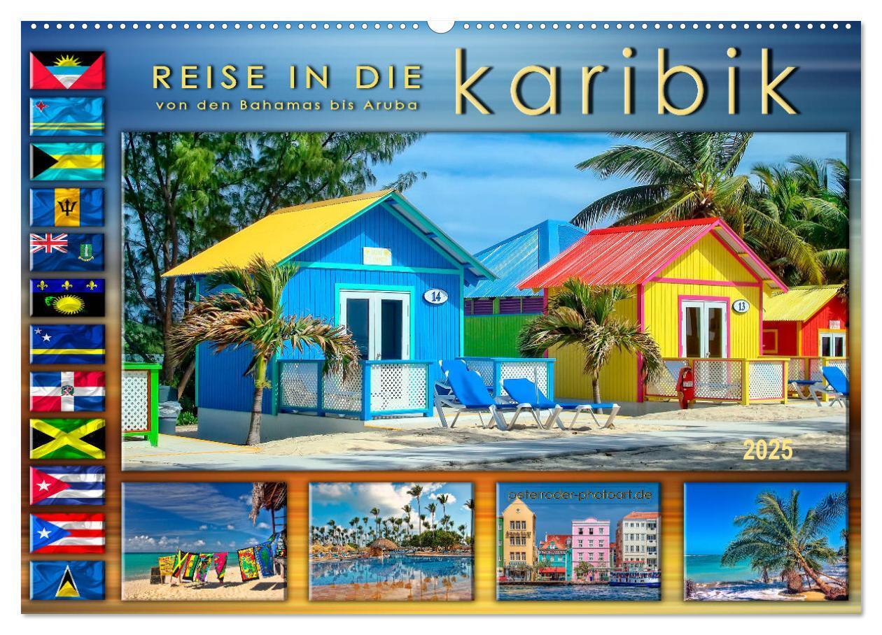 Cover: 9783435430864 | Reise in die Karibik - von den Bahamas bis Aruba (Wandkalender 2025...