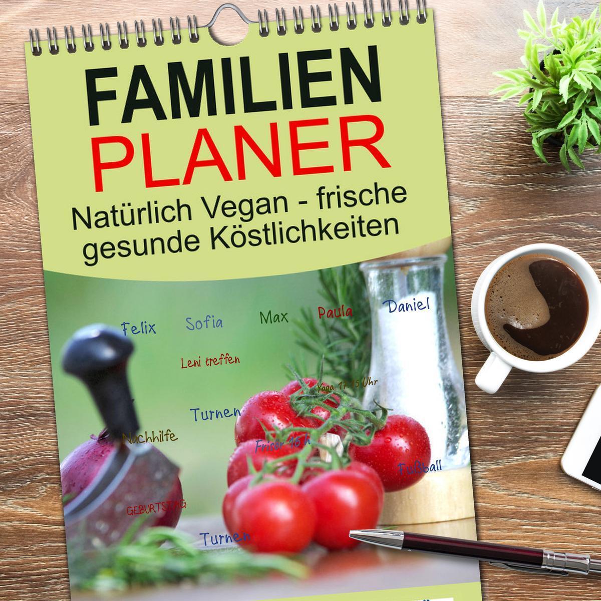 Bild: 9783457092996 | Familienplaner 2025 - Natürlich Vegan - frische gesunde...