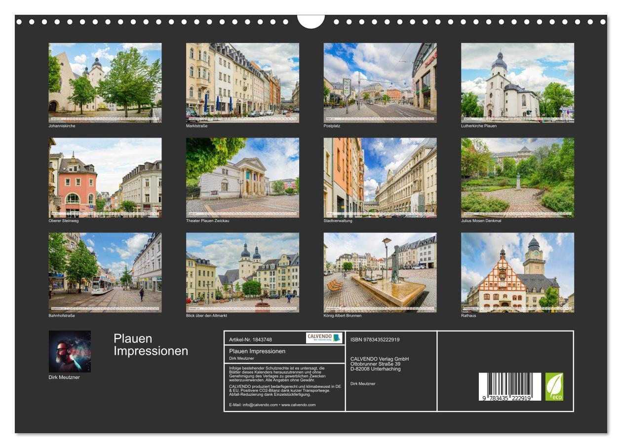 Bild: 9783435222919 | Plauen Impressionen (Wandkalender 2025 DIN A3 quer), CALVENDO...