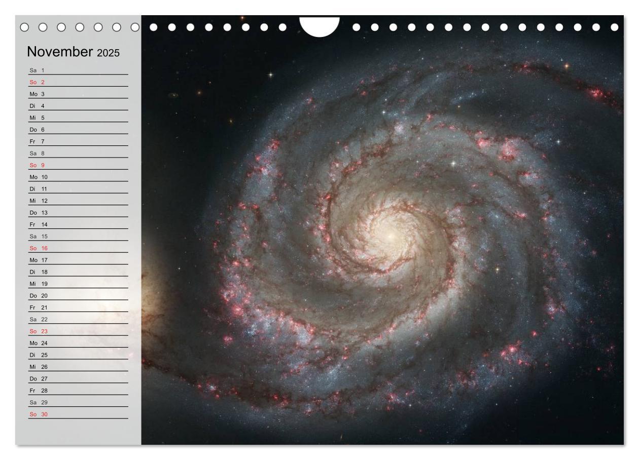 Bild: 9783435530519 | Universum. Farbenpracht der Gasnebel (Wandkalender 2025 DIN A4...