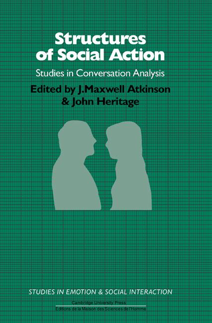 Cover: 9780521318624 | Structures of Social Action | J. Maxwell Atkinson (u. a.) | Buch