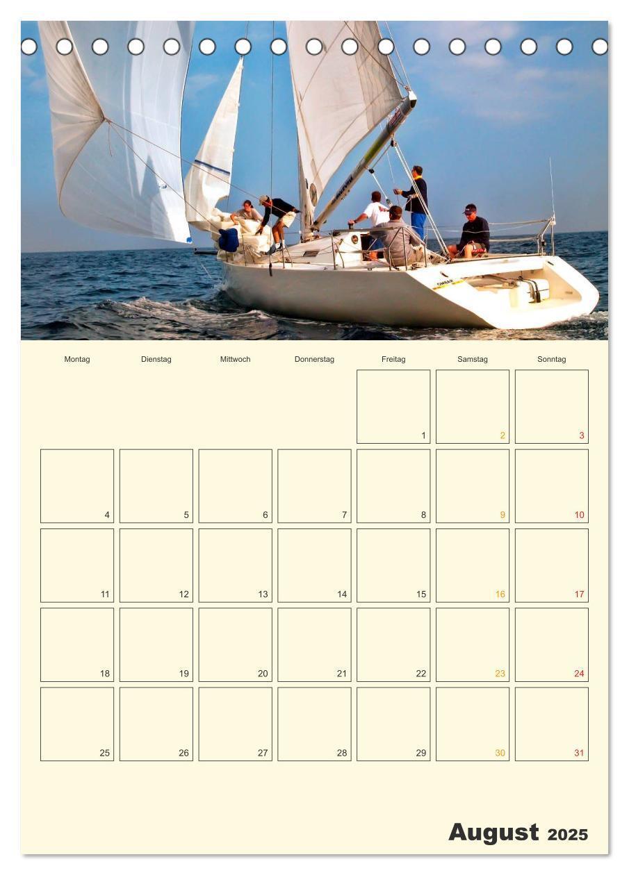 Bild: 9783457004678 | Segeln, unser Jahresplaner (Tischkalender 2025 DIN A5 hoch),...