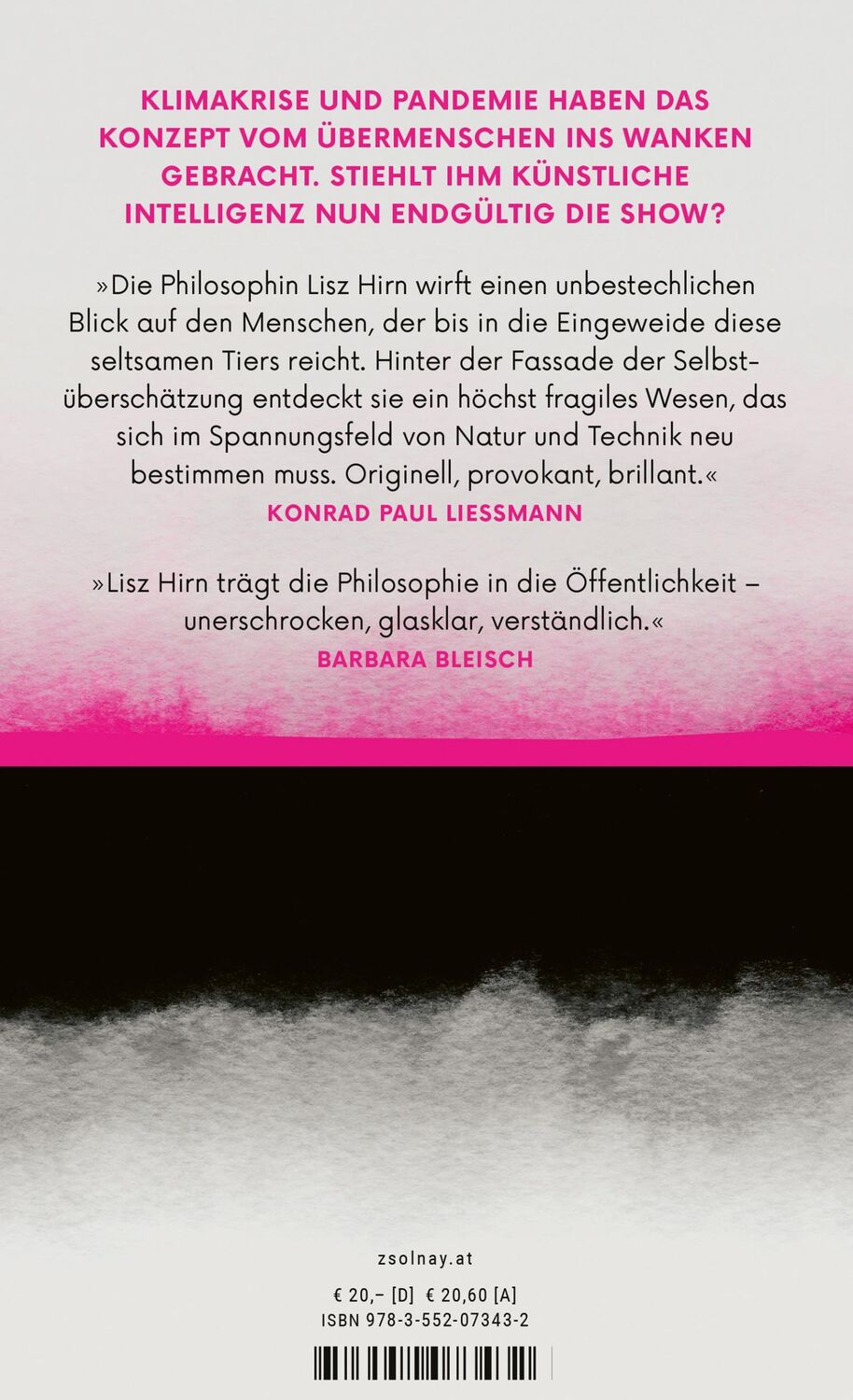 Bild: 9783552073432 | Der überschätzte Mensch | Anthropologie der Verletzlichkeit | Hirn