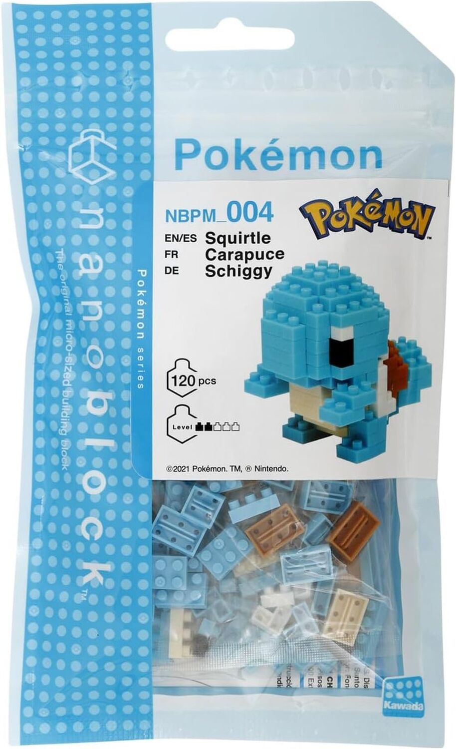 Cover: 4972825146224 | Nanoblock - Pokemon - Carapuce - 120 Teile | Nanoblock