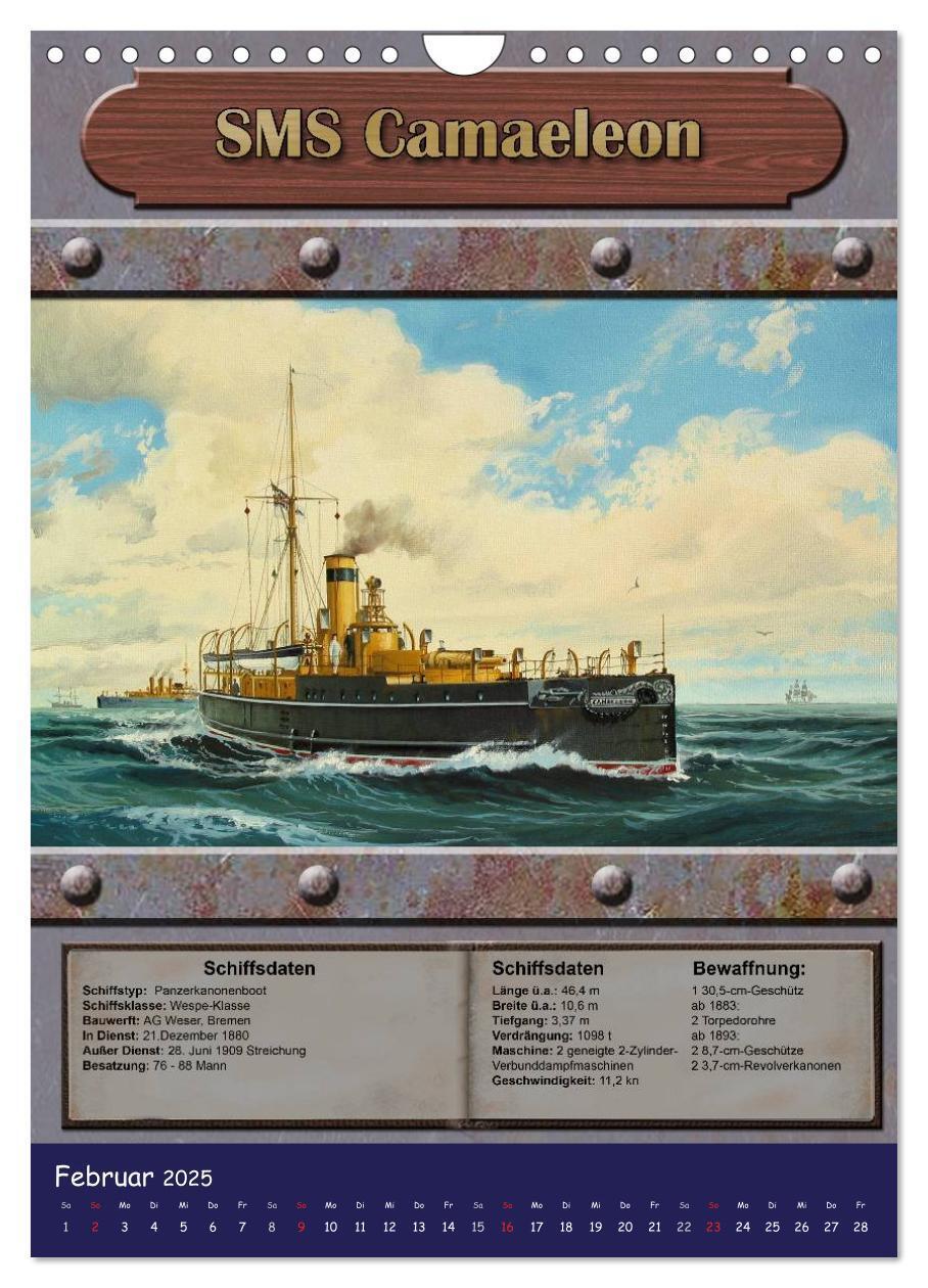 Bild: 9783457060421 | Die kaiserliche Marine 1871 - 1918 (Wandkalender 2025 DIN A4 hoch),...