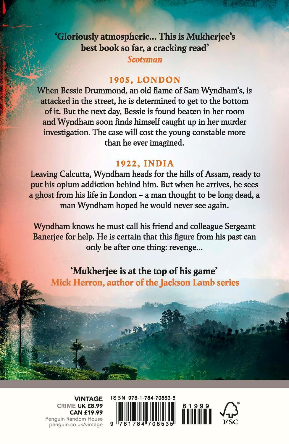 Rückseite: 9781784708535 | Death in the East | Wyndham and Banerjee Book 4 | Abir Mukherjee