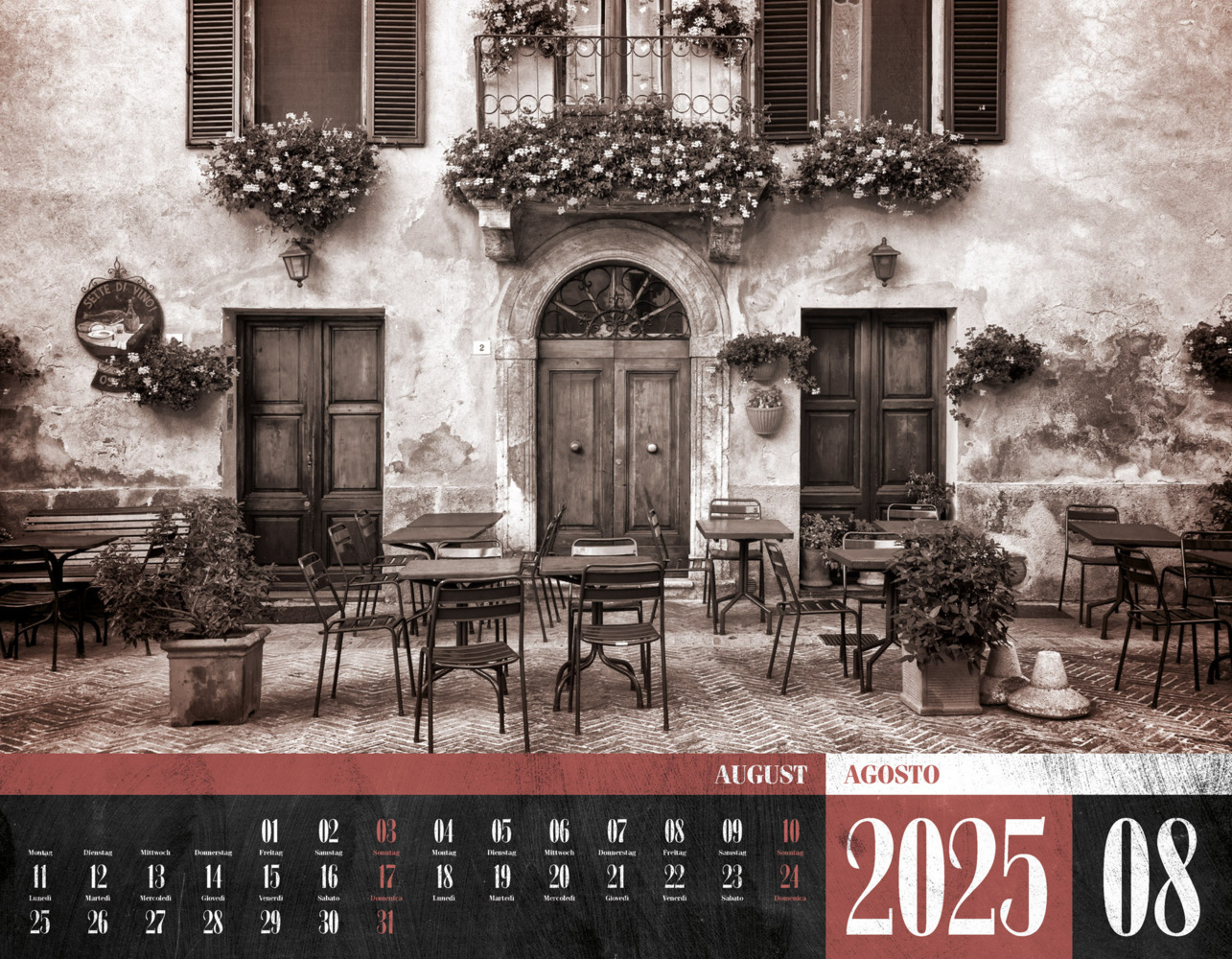 Bild: 9783838425238 | La Dolce Vita - Italienische Lebensart Kalender 2025 | Kunstverlag