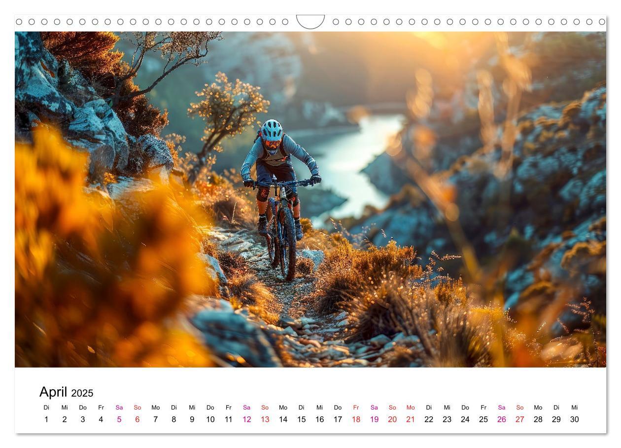 Bild: 9783457149850 | Mountainbike Erlebnisse (Wandkalender 2025 DIN A3 quer), CALVENDO...