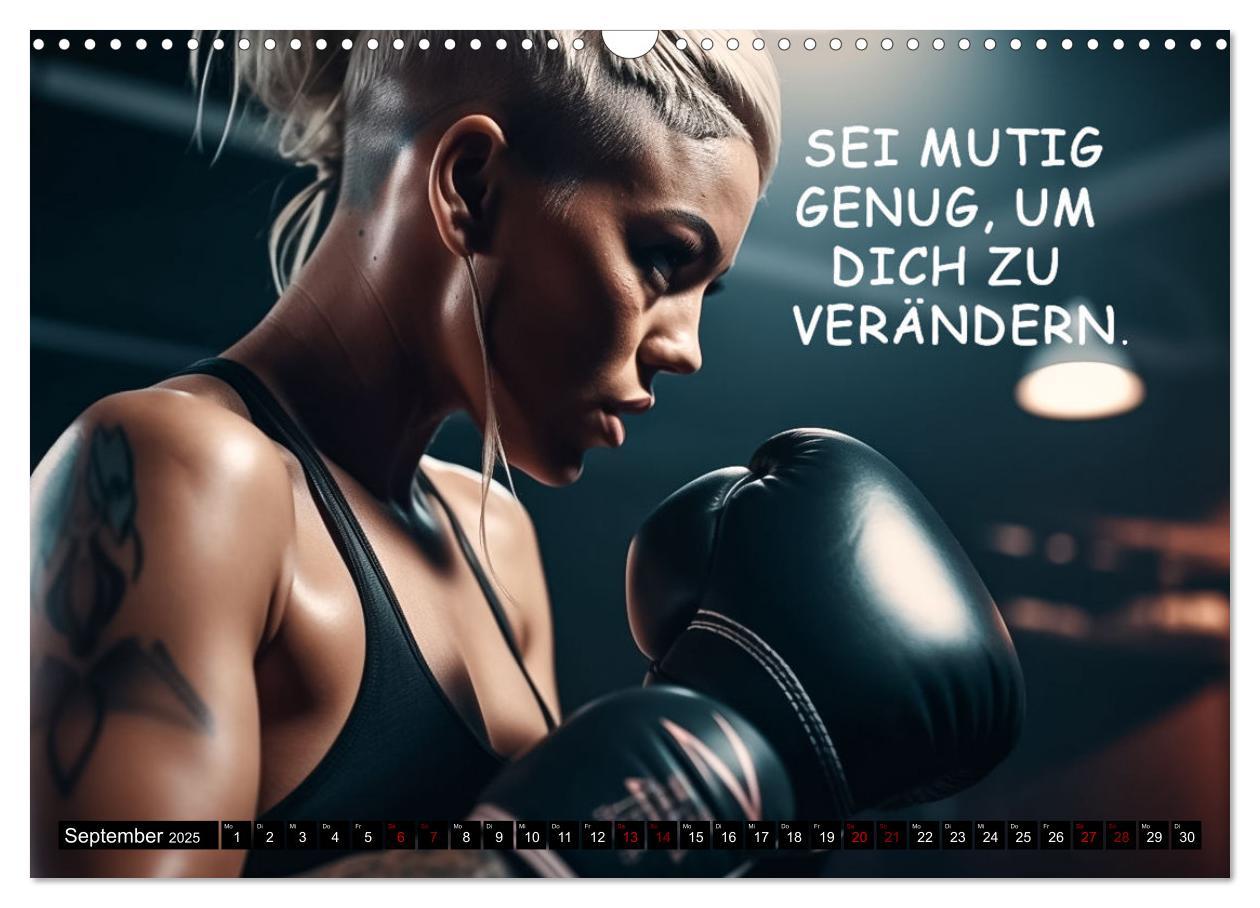 Bild: 9783383909252 | Motivation und Boxen (Wandkalender 2025 DIN A3 quer), CALVENDO...