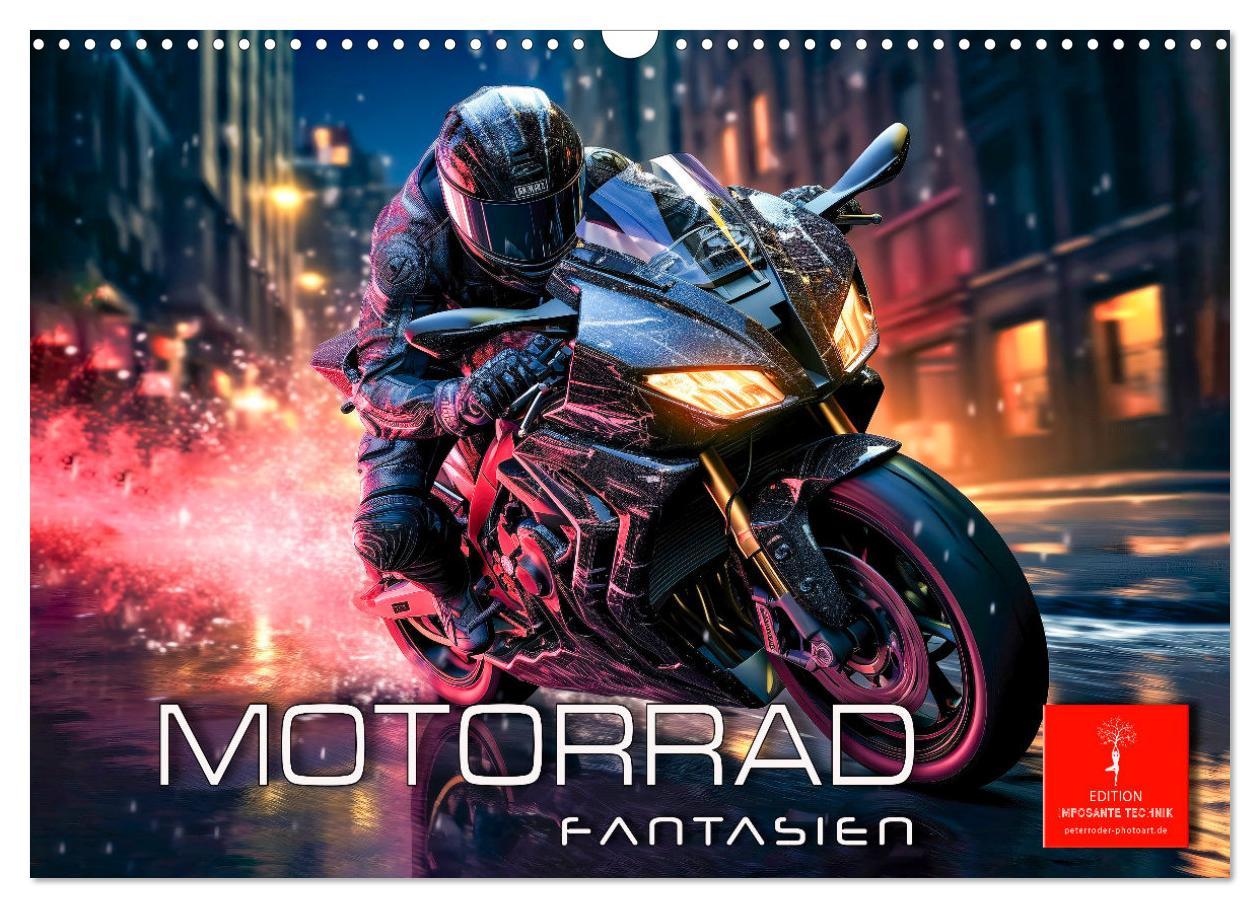 Cover: 9783383891717 | Motorrad Fantasien (Wandkalender 2025 DIN A3 quer), CALVENDO...