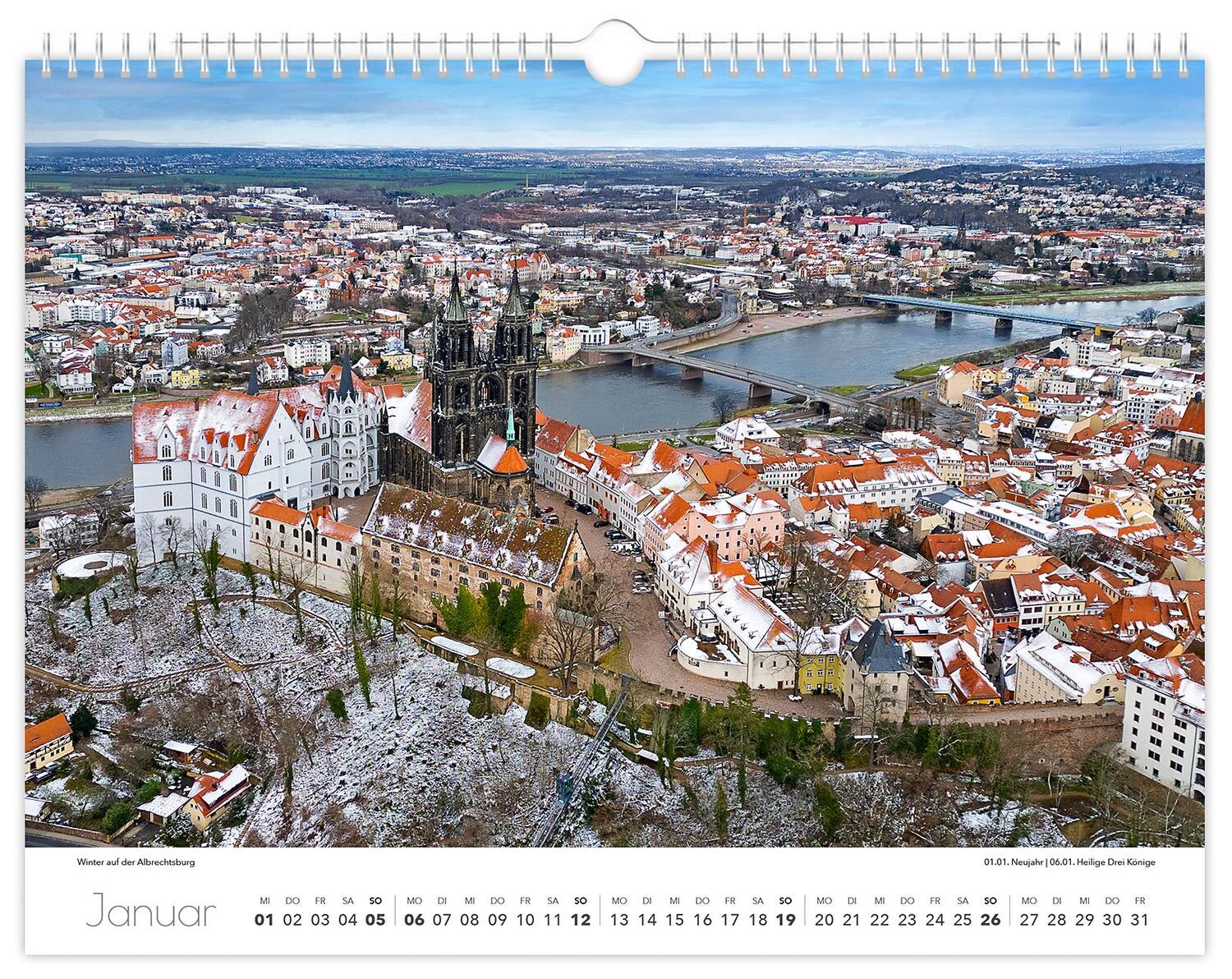 Bild: 9783910680623 | Kalender Meißen 2025 | 40 x 30 cm weißes Kalendarium | Verlag (u. a.)