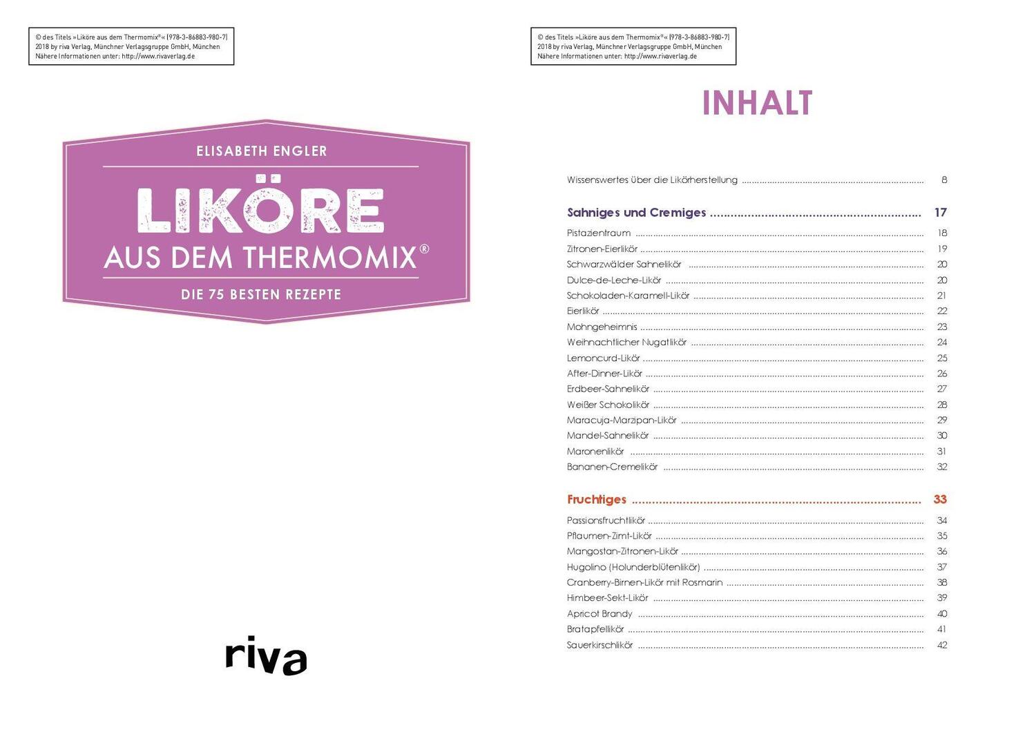 Bild: 9783868839807 | Liköre aus dem Thermomix® | Die 75 besten Rezepte | Elisabeth Engler