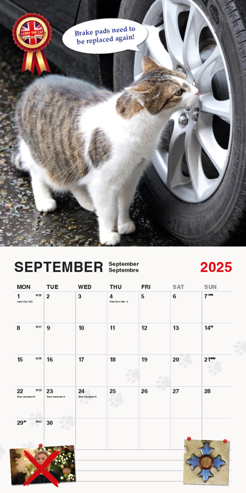 Bild: 9798893610581 | Larry The Cat 2025 | Chief Mouser to the Cabinet Office | Kalender