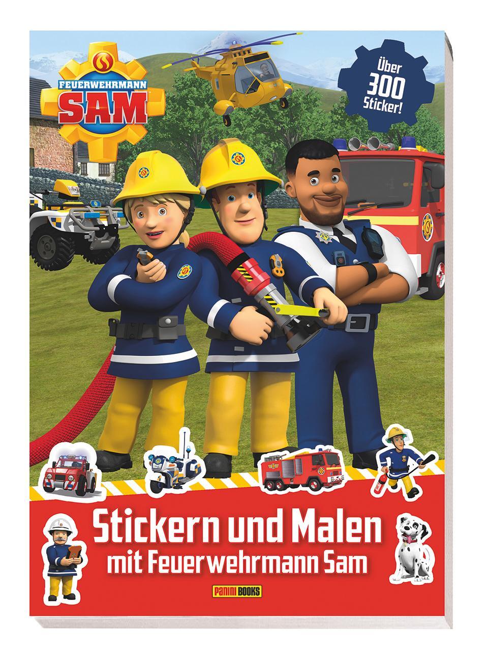 Cover: 9783833241543 | Feuerwehrmann Sam: Stickern und Malen mit Feuerwehrmann Sam | Panini