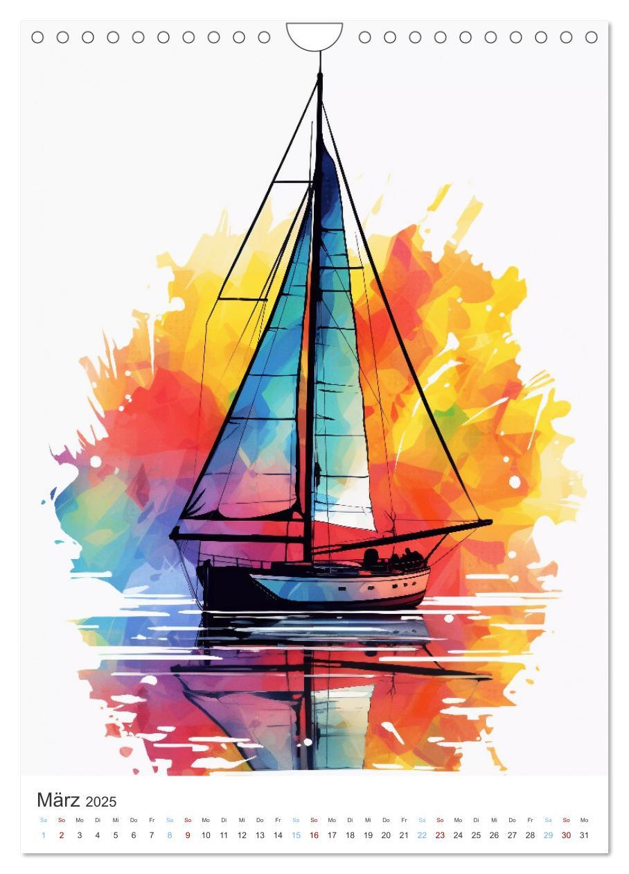 Bild: 9783435853335 | Segeln und Regatta (Wandkalender 2025 DIN A4 hoch), CALVENDO...