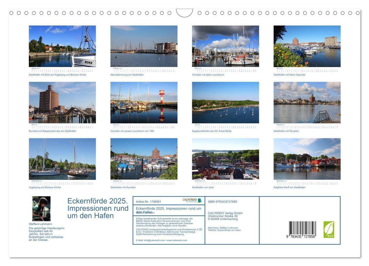 Bild: 9783435727858 | Eckernförde 2025. Impressionen rund um den Hafen (Wandkalender 2025...