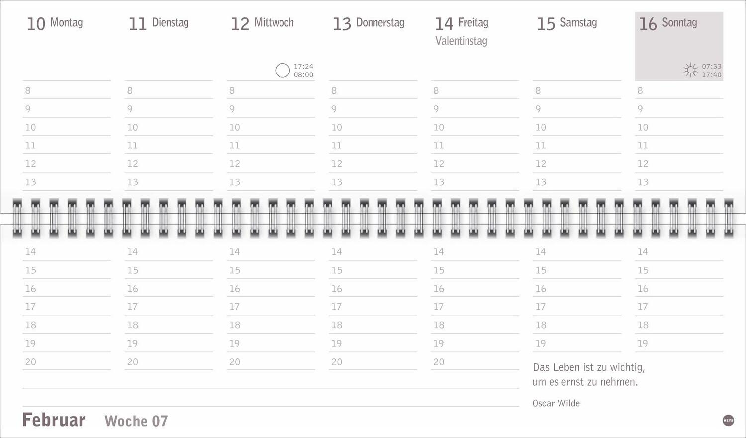 Bild: 9783756406487 | Großdruck Wochenquerplaner 2025 | Heye | Kalender | Bürokalender Heye