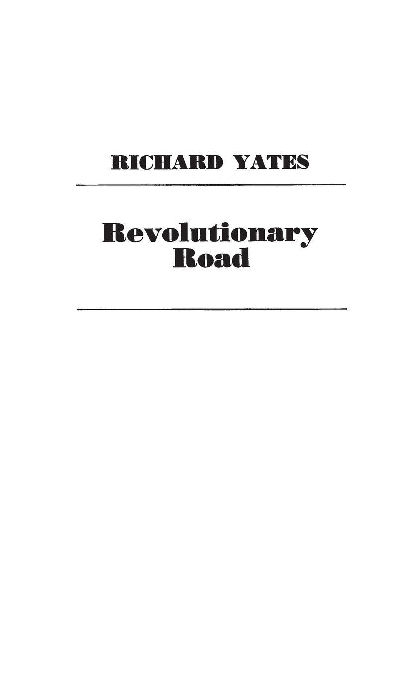 Cover: 9780837162218 | Revolutionary Road | Richard Yates | Buch | Englisch | Praeger