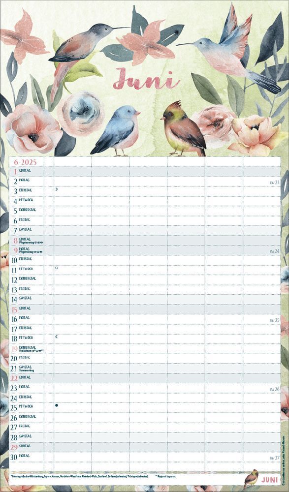 Bild: 9783731877127 | Familienplaner Aquarell 2025 | Korsch Verlag | Kalender | 14 S. | 2026