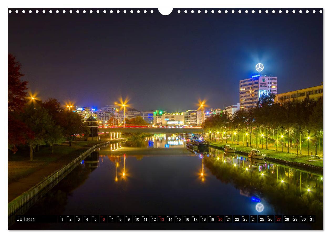 Bild: 9783435320912 | City Lights Saarbrücken (Wandkalender 2025 DIN A3 quer), CALVENDO...