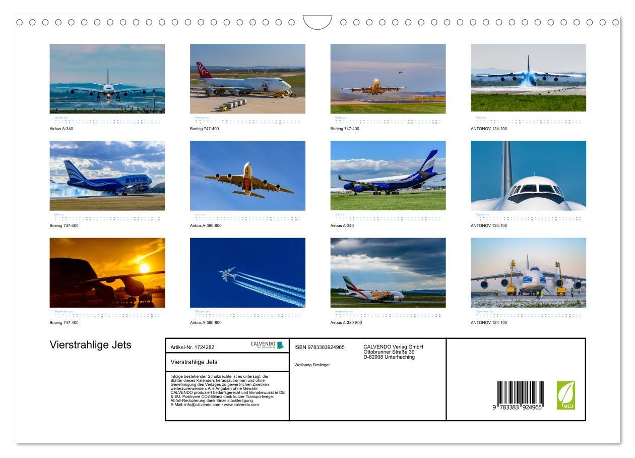 Bild: 9783383924965 | Vierstrahlige Jets (Wandkalender 2025 DIN A3 quer), CALVENDO...