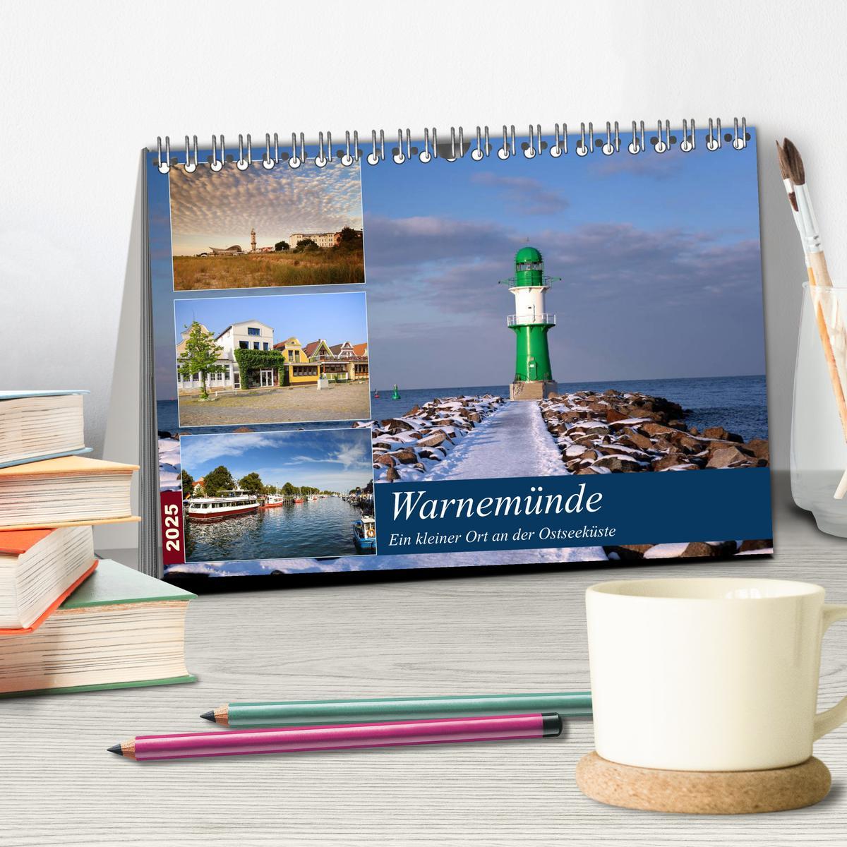 Bild: 9783435662296 | Urlaub in Warnemünde (Tischkalender 2025 DIN A5 quer), CALVENDO...