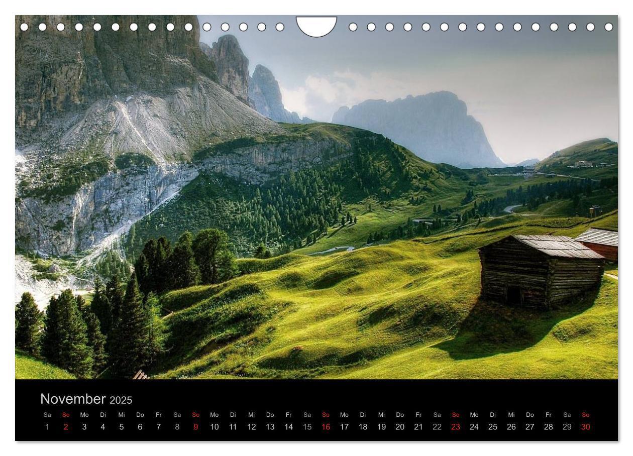 Bild: 9783435808915 | Mystische Dolomiten (Wandkalender 2025 DIN A4 quer), CALVENDO...