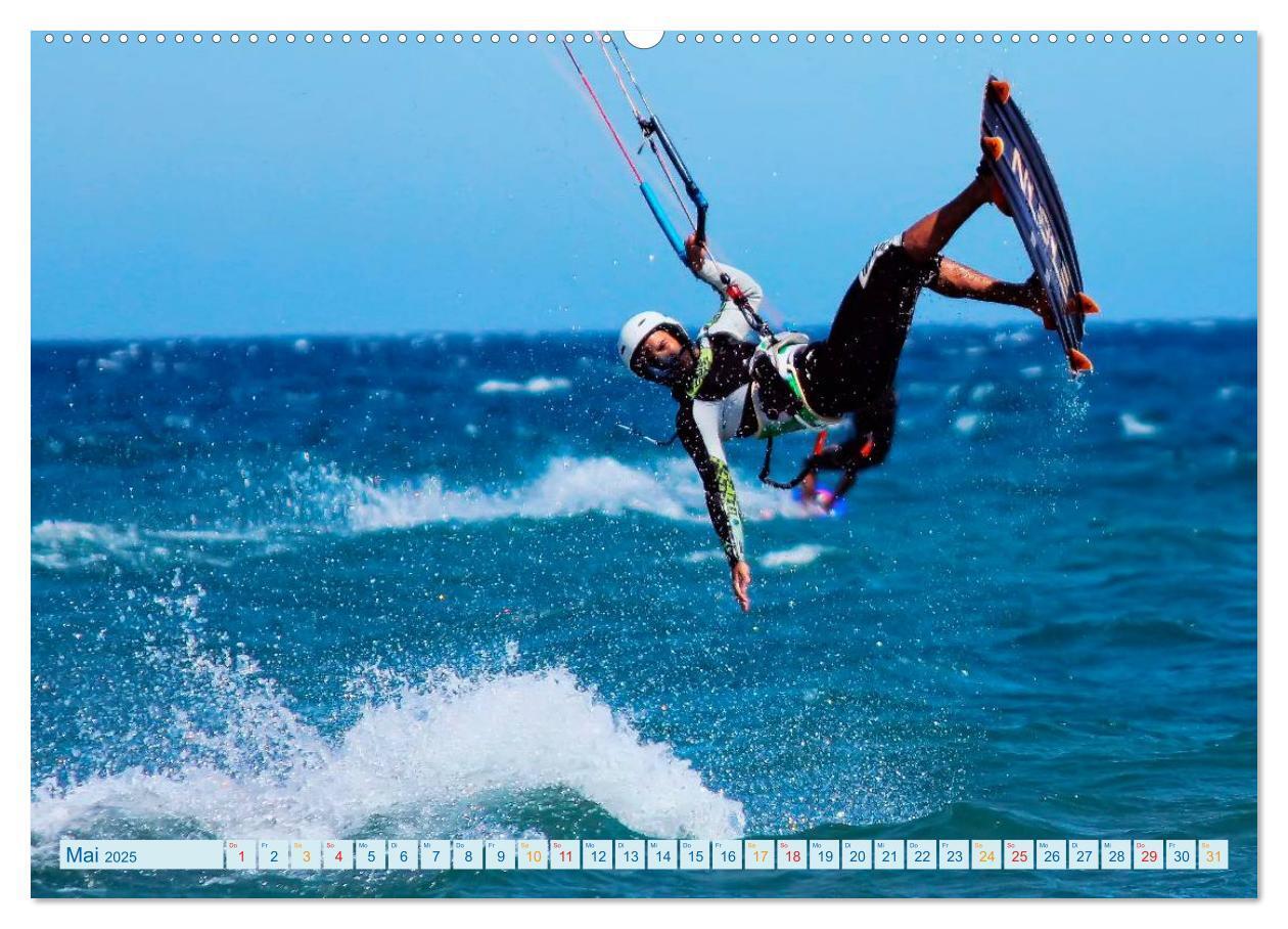 Bild: 9783435726820 | Kitesurfen - über den Wellen (Wandkalender 2025 DIN A2 quer),...