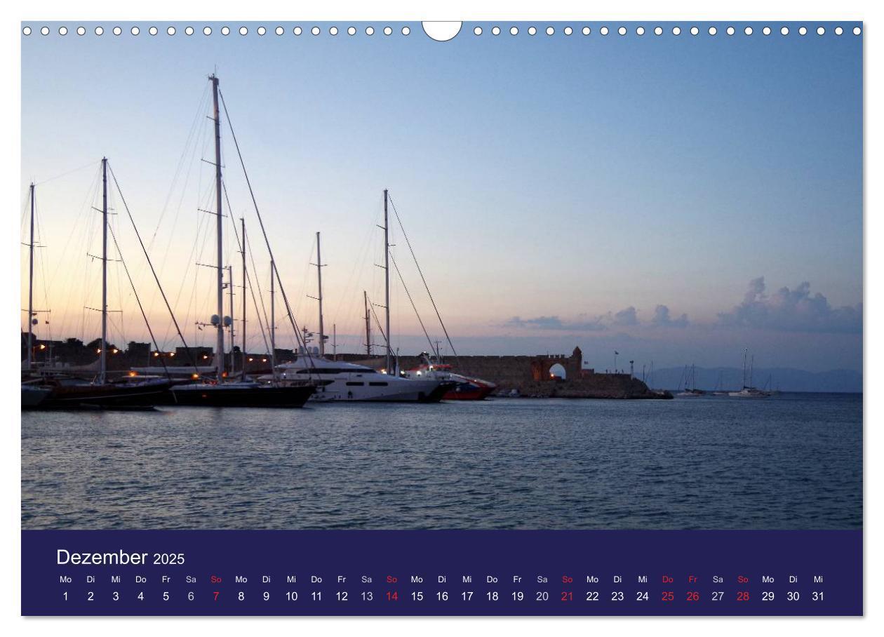 Bild: 9783435668441 | Rhodos mit Lindos und Symi (Wandkalender 2025 DIN A3 quer),...